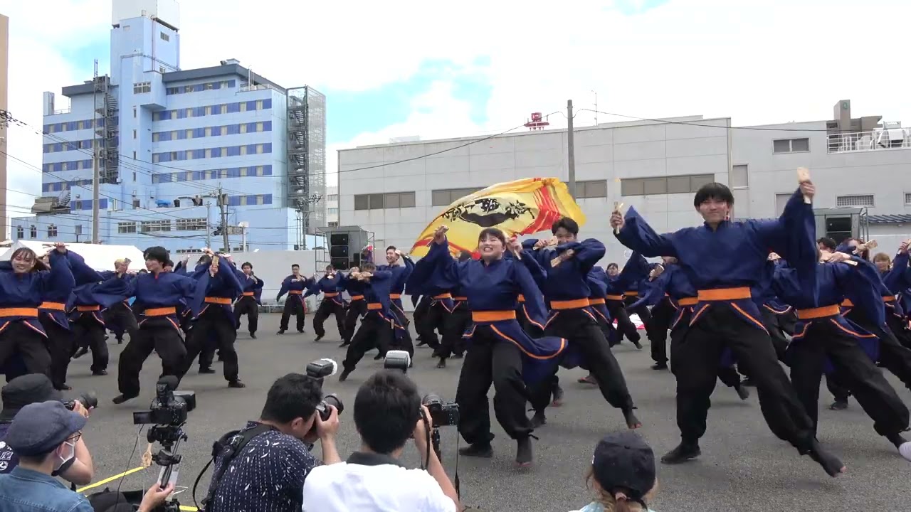 秋田大学よさこいサークルよさとせ歌舞輝 ♪花熾（はなあかり/新曲）【4K】／大町会場_前祭／第26回ヤートセ秋田祭2023