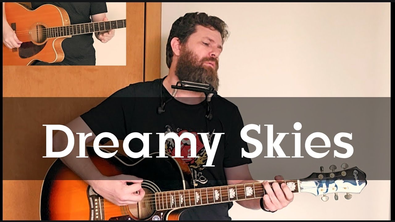 Dreamy Skies | The Rolling Stones | Acoustic Guitar and Harmonica (C) Cover