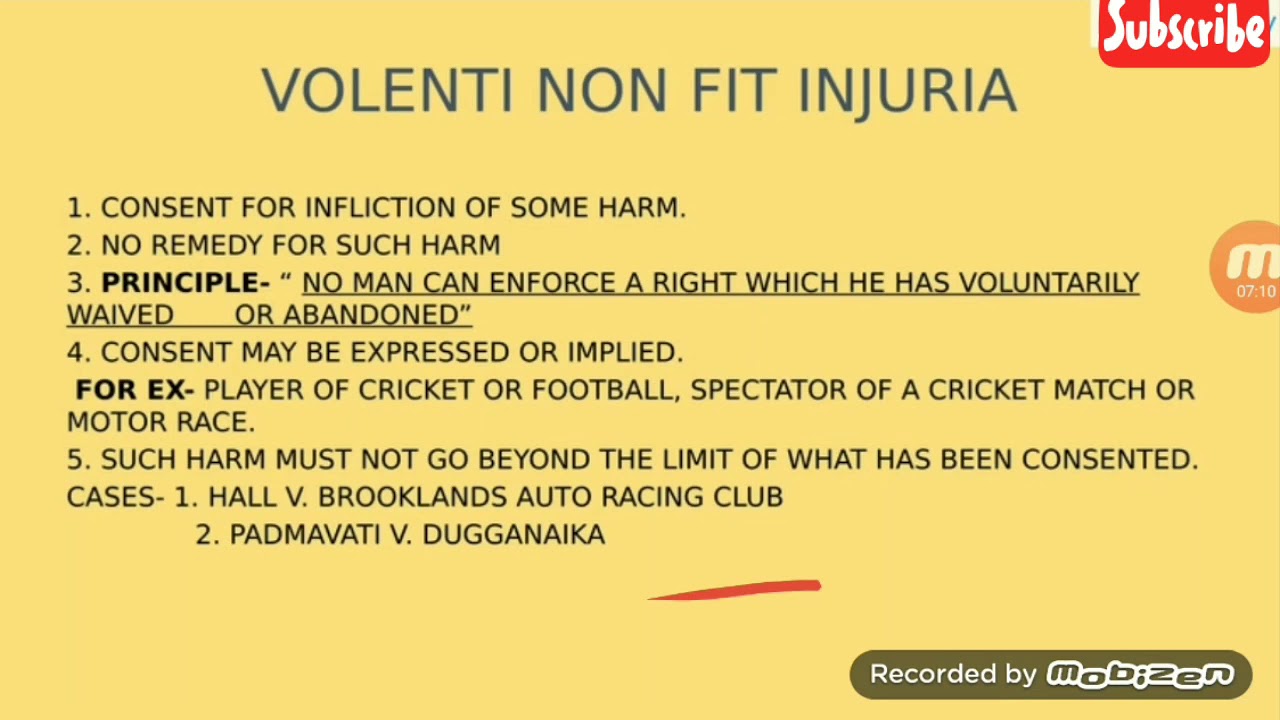Volenti non fit injuria