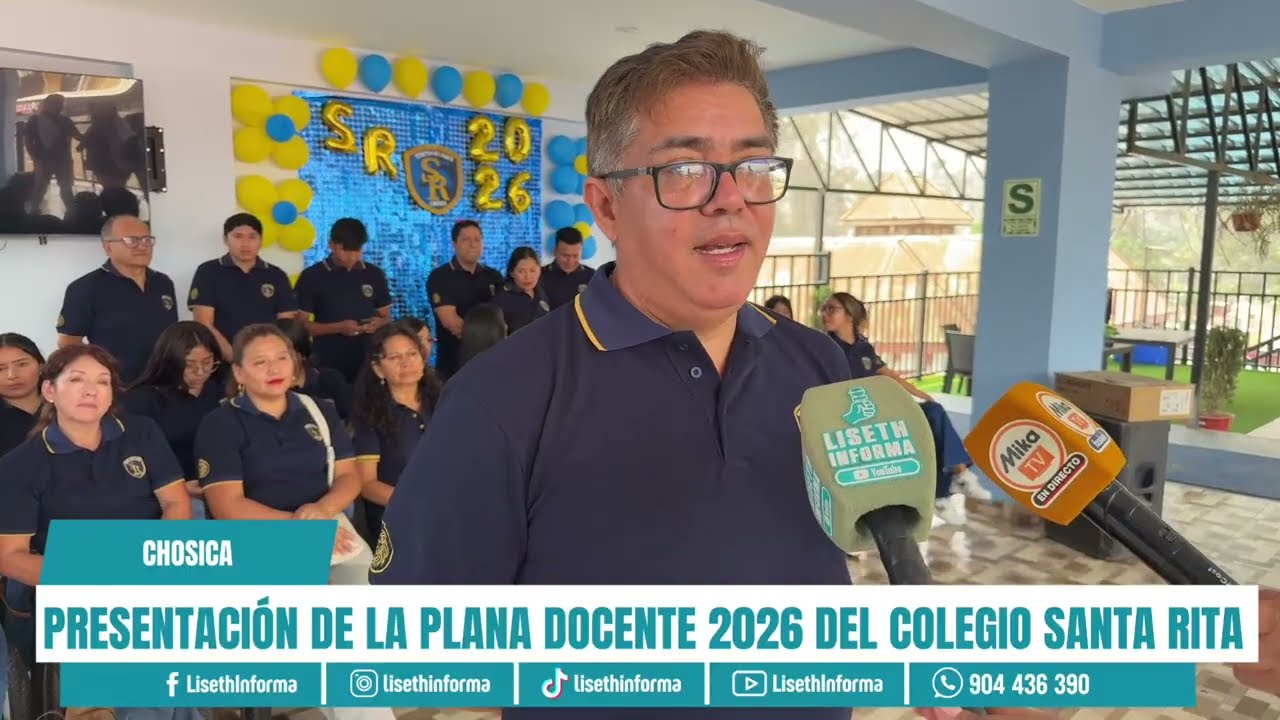 PRESENTACIÓN DE LA PLANA DOCENTE 2026 DEL COLEGIO SANTA RITA