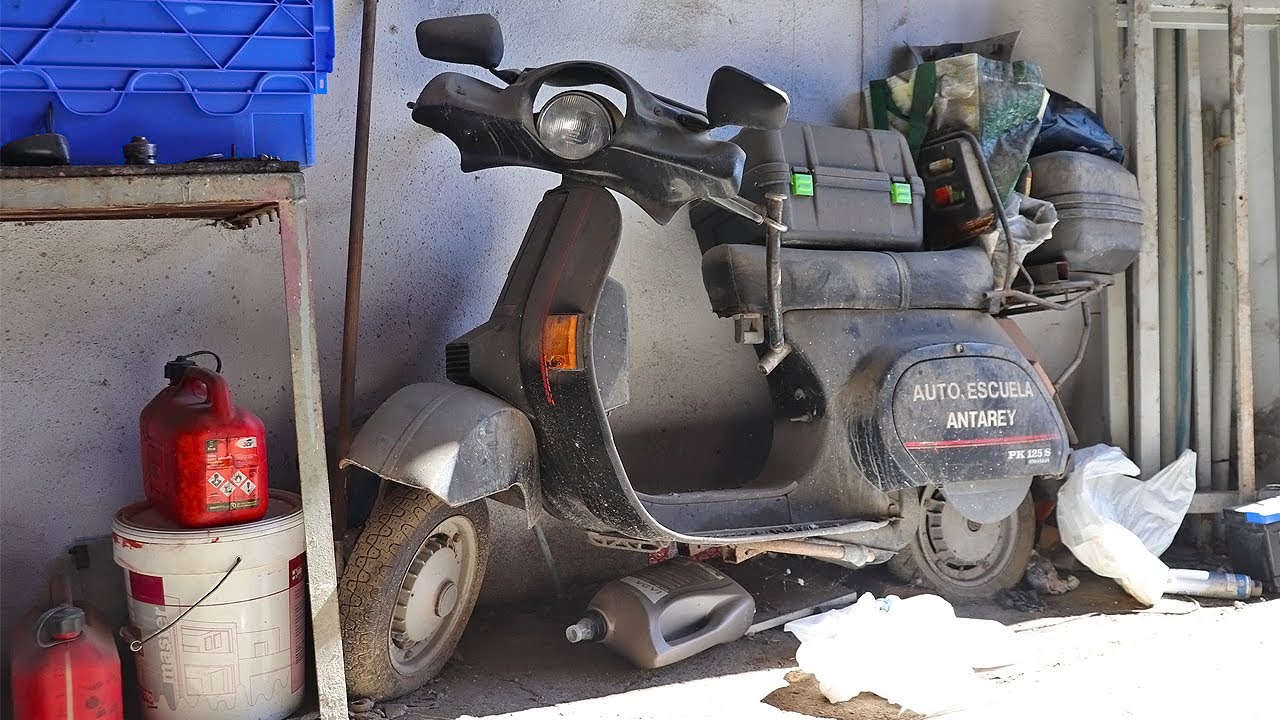 RESTAURO una MOTO que RESCATE de la BASURA | Vespa PK 125 S