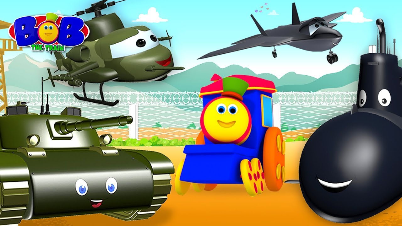 Visit to the Army Camp | Bob The Train Videos & Song | Kids Nursery Rhymes