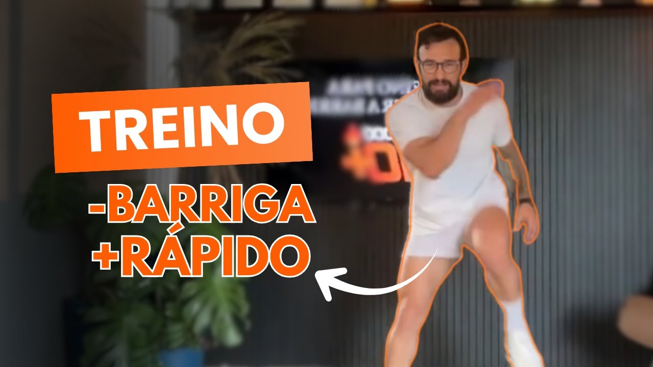 TREINO RÁPIDO para EMAGRECER A BARRIGA depois dos 40 anos | QUEIMA MAIS QUE 1 HORA DE CAMINHADA!