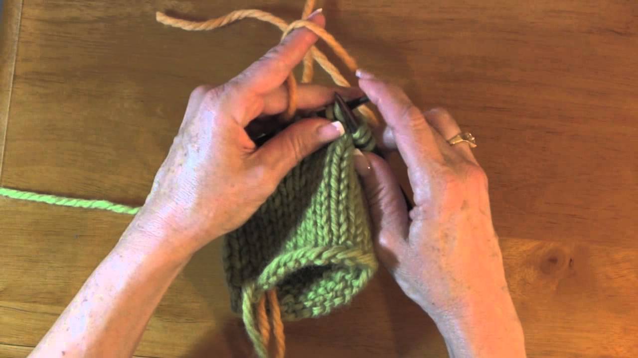 Knitting on Waste Yarn