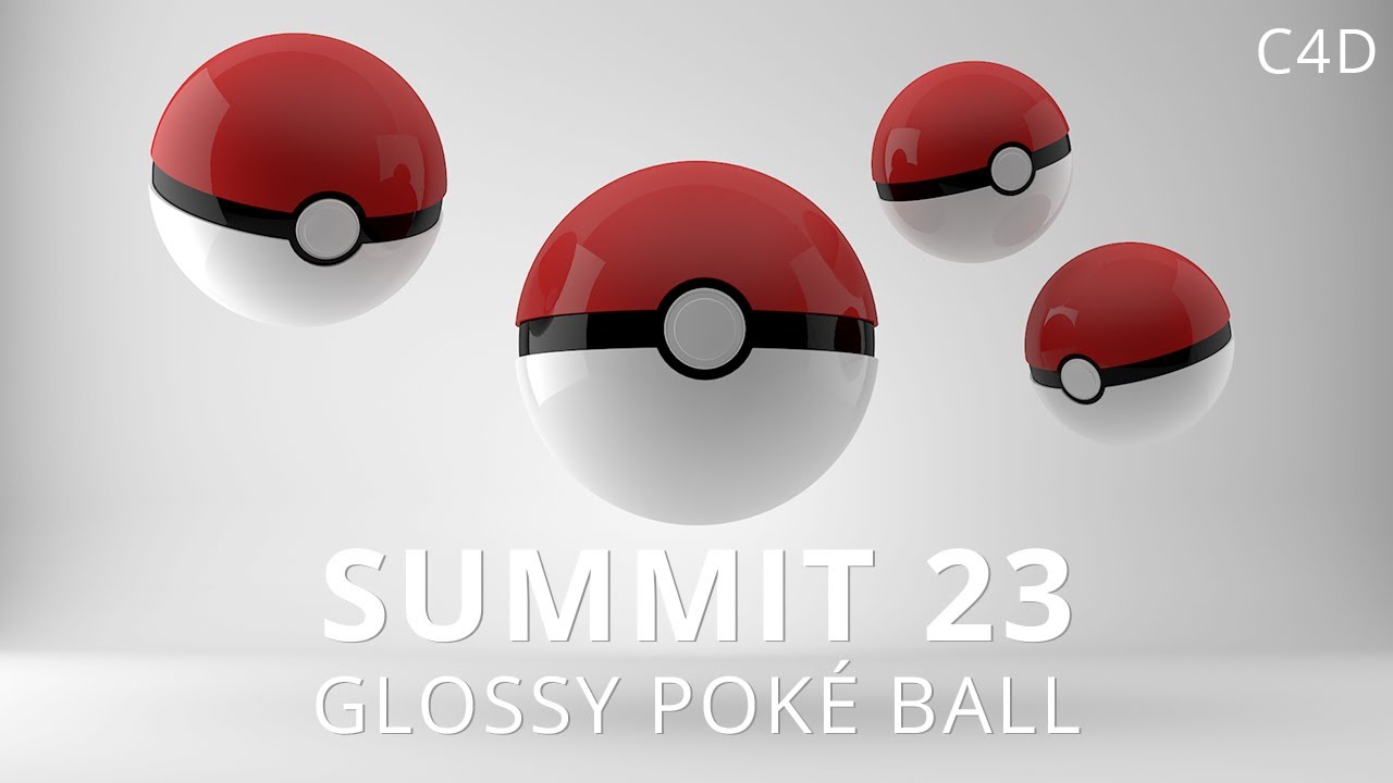 Summit 23 - Glossy Poké Ball - Cinema 4D