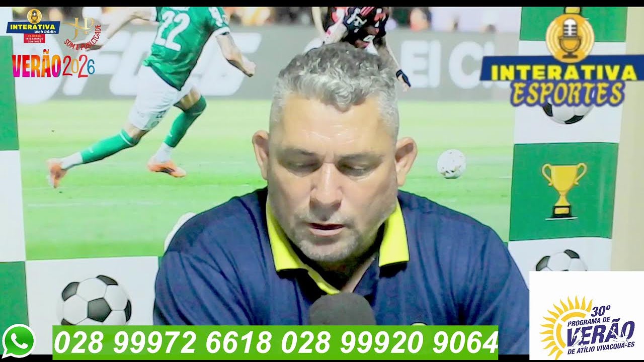 PROGRAMA INTERATIVA ESPORTE  DAS 12 AS 13 HORAS APRESENTAÇÃO MARCIO MENDONÇA