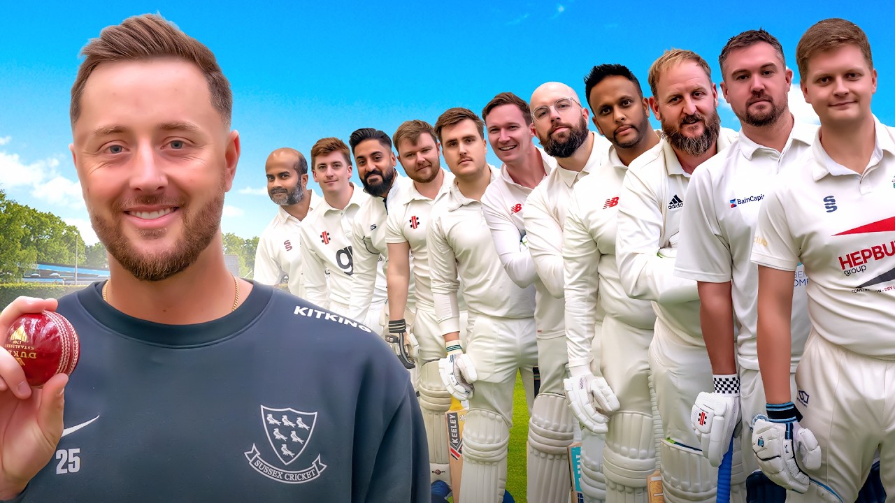 11 Village Cricketers vs 1 Pro ft Ollie Robinson