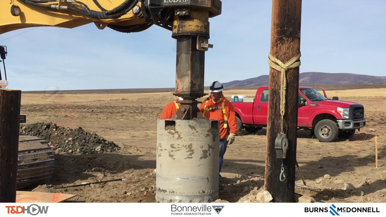 BPA Install of Transmission Line: Hole Digging