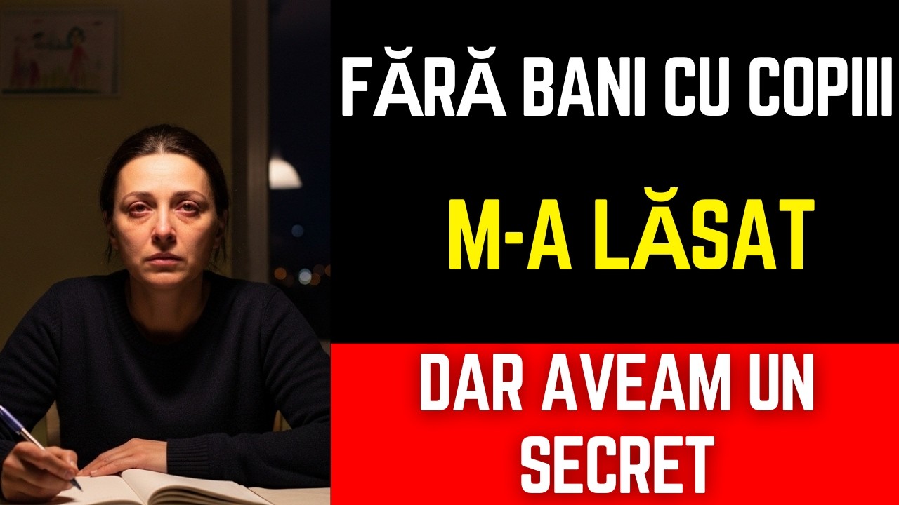 Soțul meu m-a lăsat fără un ban, cu doi copii... Dar contul pe care îl ascundeam a schimbat totul