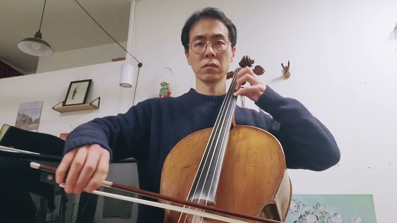 No.4 from 12 etudes, op.54 by Dotzauer | [128/1,000] 1,000 Solo Piece Project | august lee