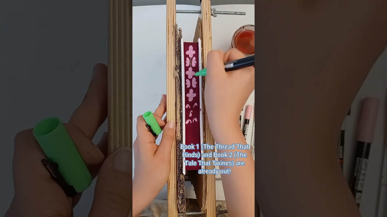 Hand Painted Book Edges ✨ Mini Tutorial