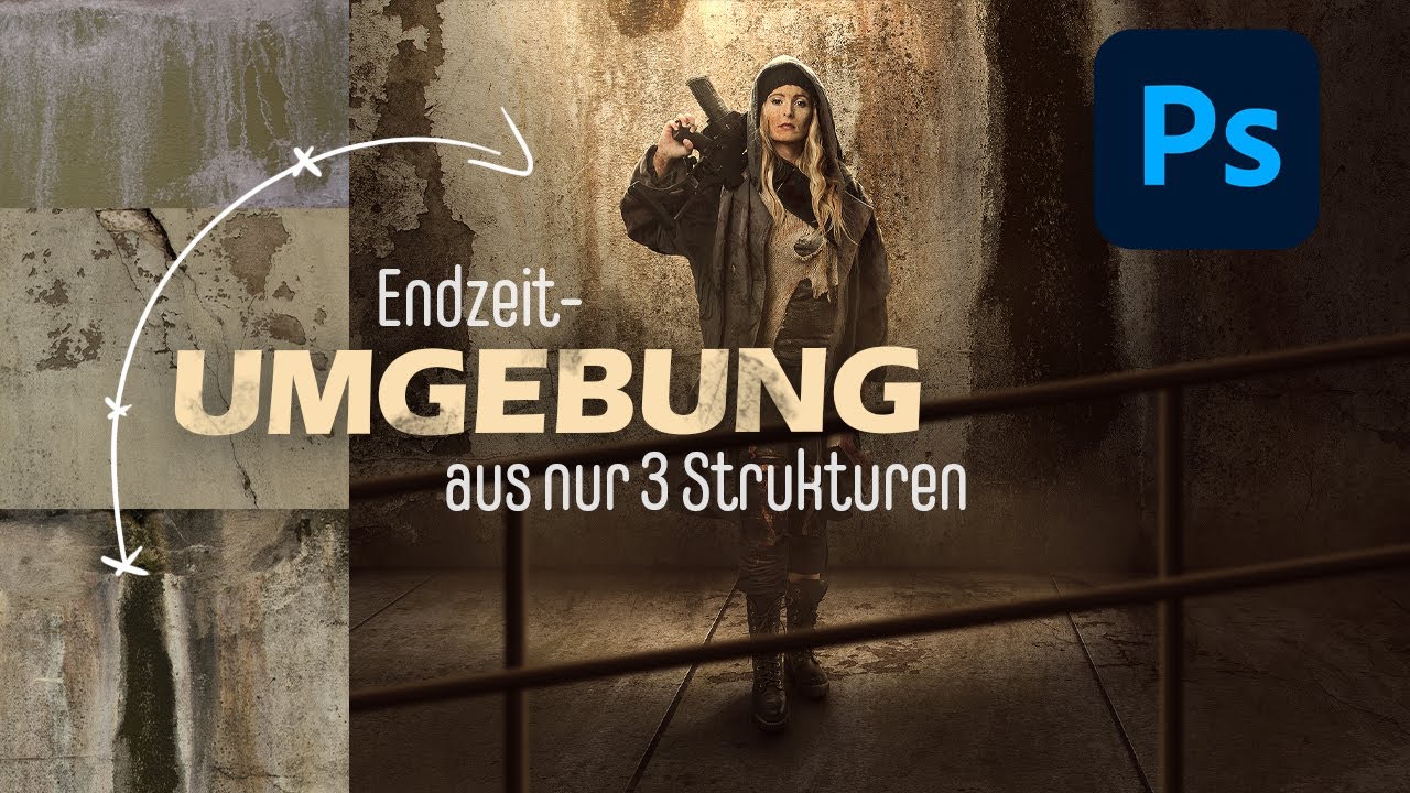 Endzeit-Umgebung mit nur 3 Strukturen | Texturen Photoshop Tutorial