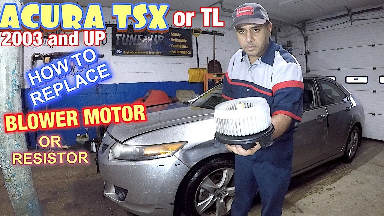 How to replace Blower Motor or Resistor on Acura TSX TL 2003 to 2012 and more