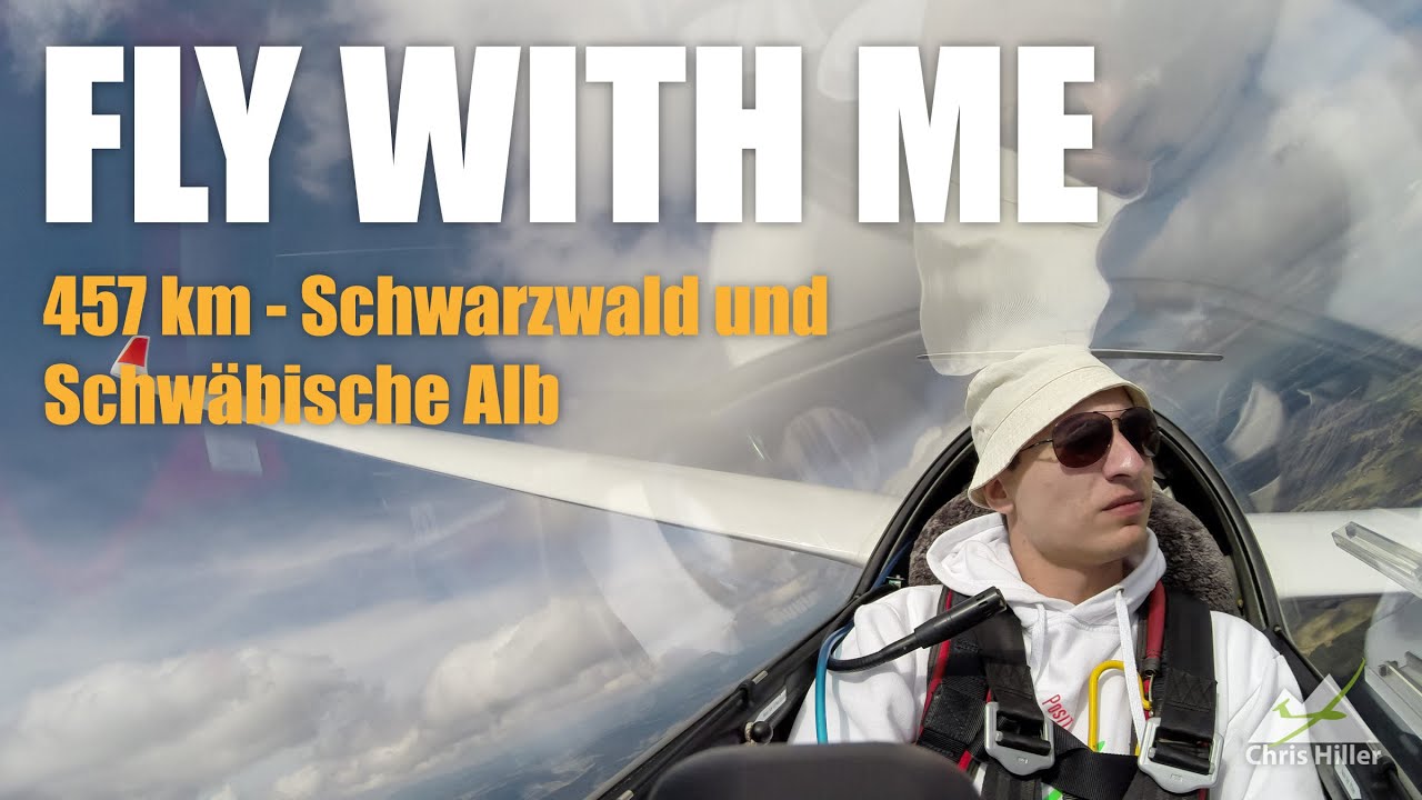 Segelfliegen - 457 km über Schwarzwald und Alb / Jura-Versuch #1 (12.04.2015)