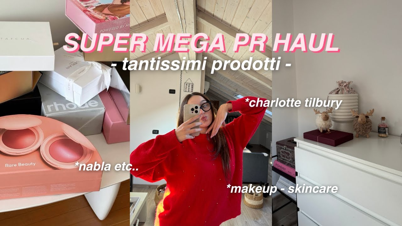 PR HAUL GIGANTE 🎀 charlotte tilbury, nabla, makeup, skincare