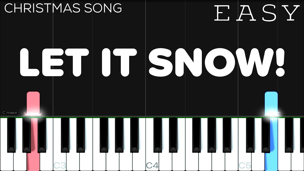 Christmas - Let It Snow! Let It Snow! Let It Snow! | EASY Piano Tutorial