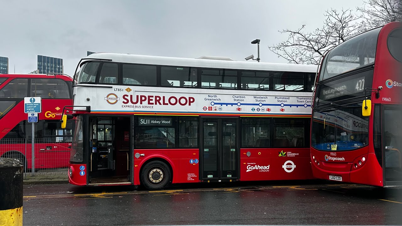 Journey on route SL11 to North Greenwich| Go-Ahead London LT851