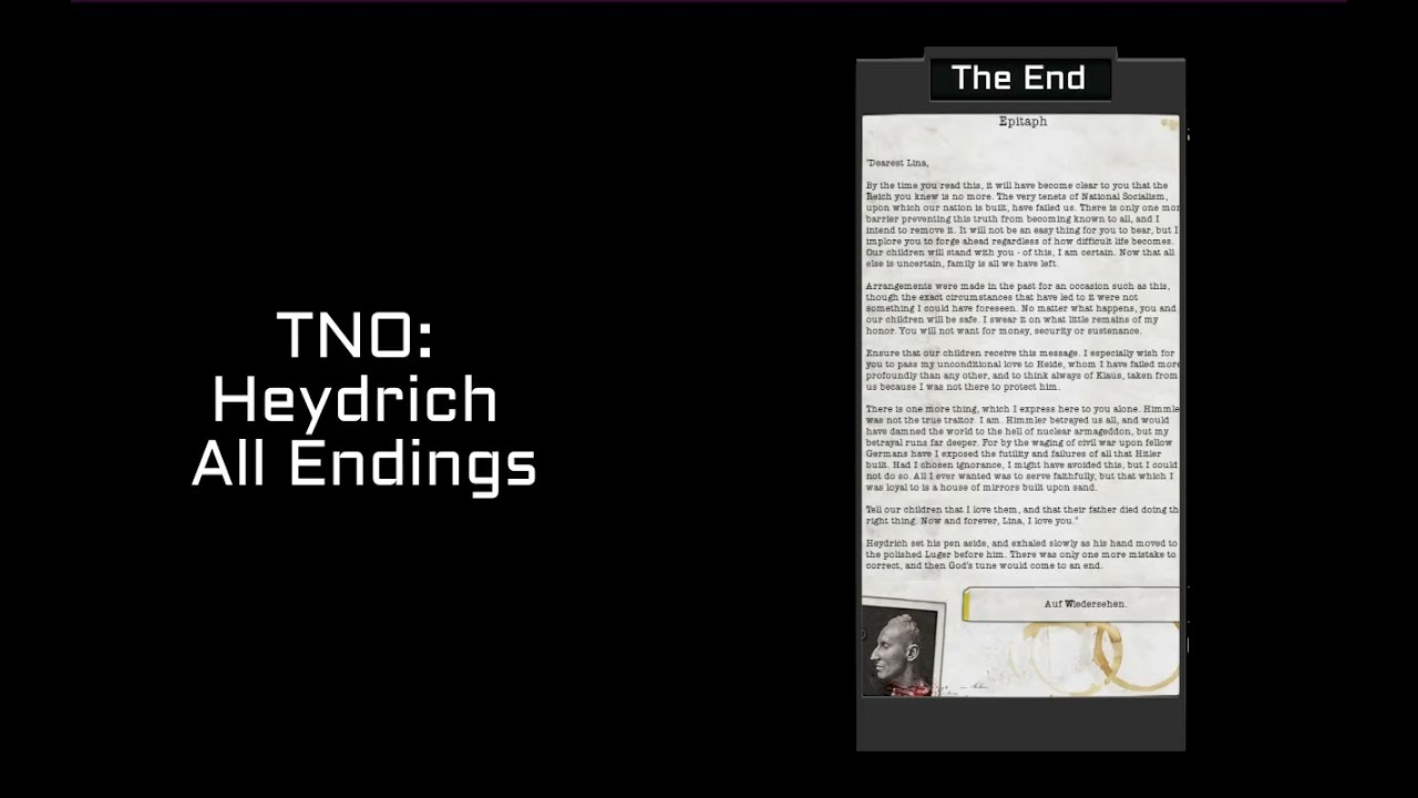 TNO Heydrich's Germany: All Endings