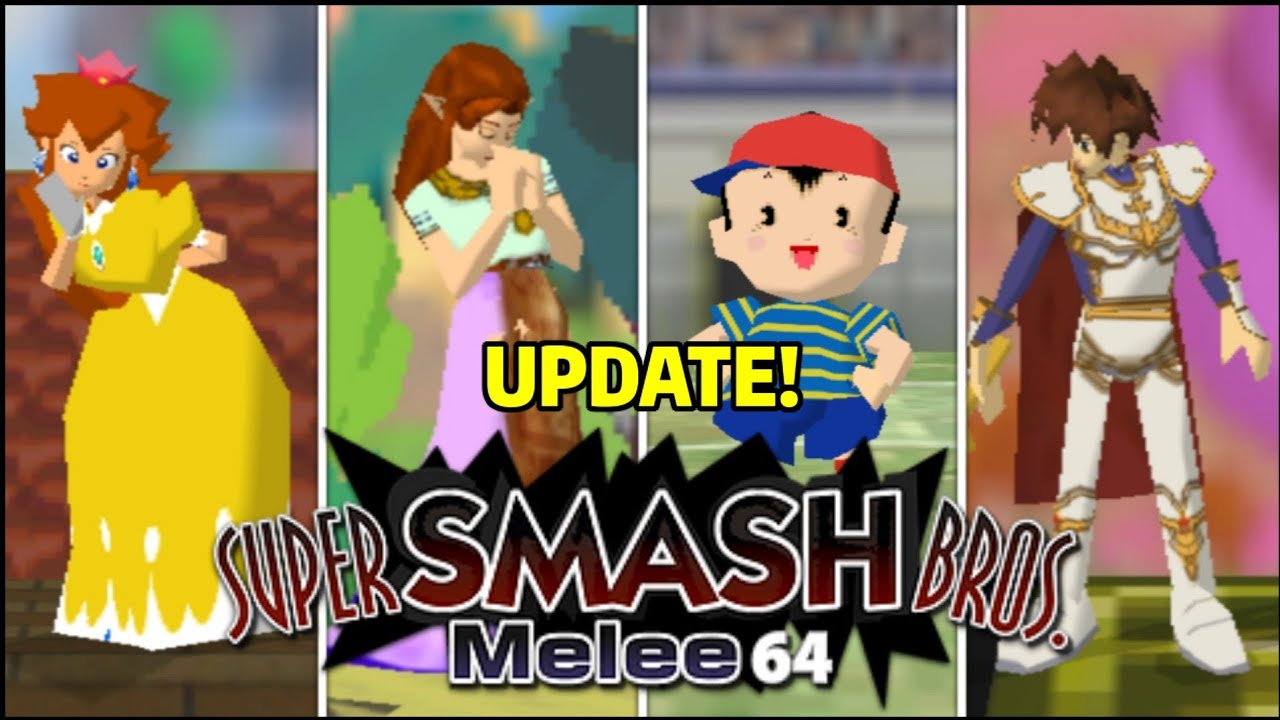 Super Smash Bros. Melee 64 UPDATE! - All New Stages & Characters + Costumes (Melee Mod)