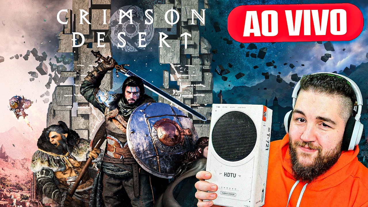 jogando CRIMSON DESERT no XBOX SERIES S e PC