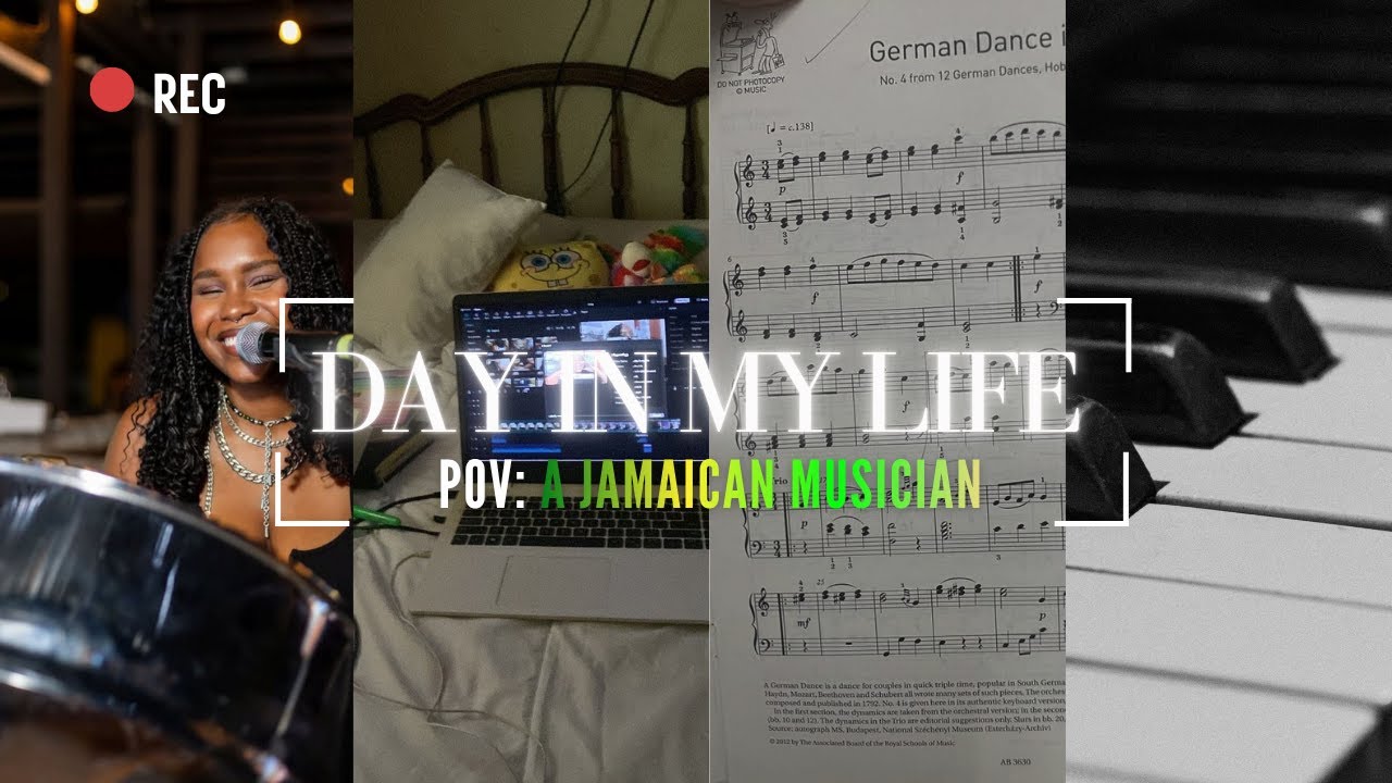 A Day in My Life as JAMAICAN Musician🎶 🇯🇲 Piano Practice, Editing & Steelpan!