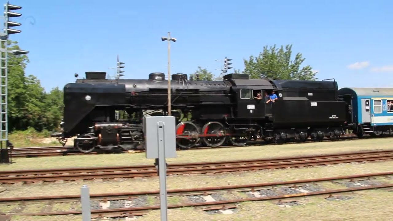 424 247 Bivaly, Nurmi Zánka-Köveskál 2022.07.16 indul, start MÁV Hungary gőzmozdony, Dampflokomotive