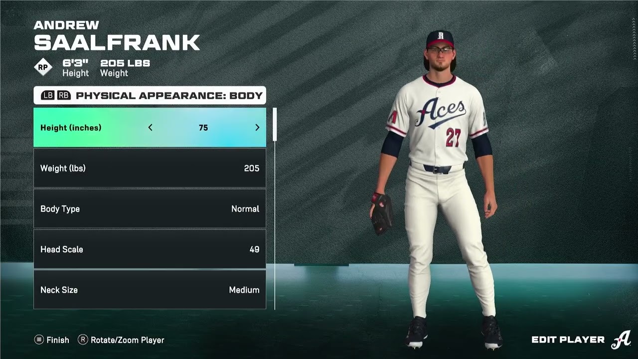 MLB The Show 26 How to Player Height & Weight