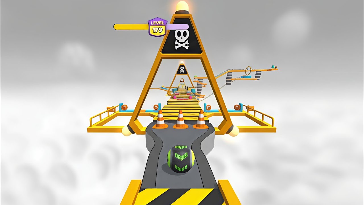 Going Balls, SpeedRun fast portal open ASMR ios android walkthrough gameplay Level 178