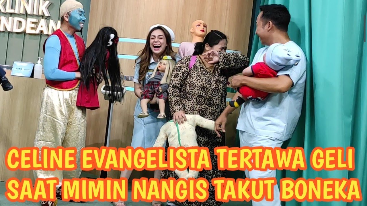 CELINE EVANGELISTA TERTAWA GELI SAAT MIMIN EVA TAKUT BONEKA | red carpet