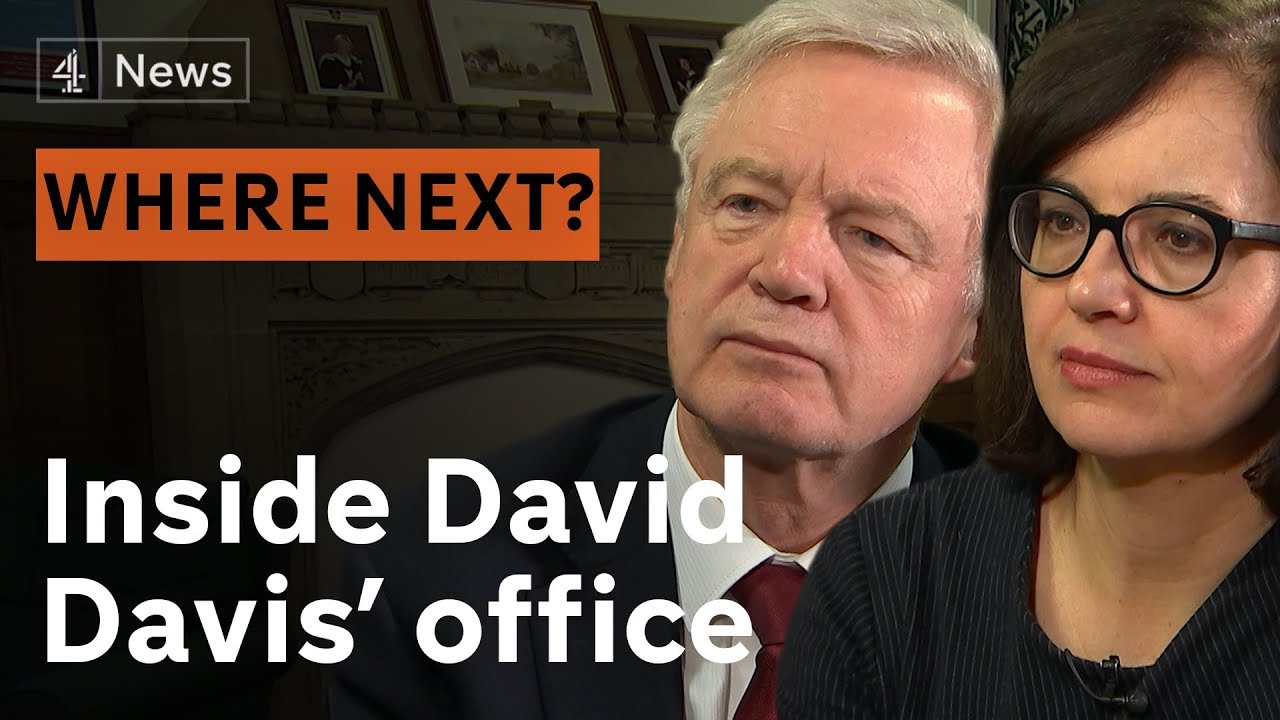 Inside David Davis' office - with Caroline Flint