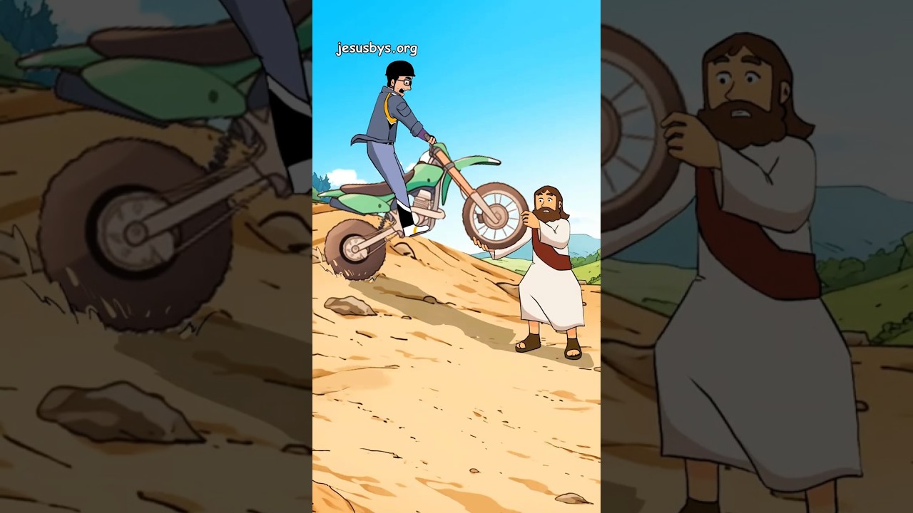 Jesus Saves Pedro&rsquo;s Ride 🏍️🔥 #jesus #jesusbys #jbys