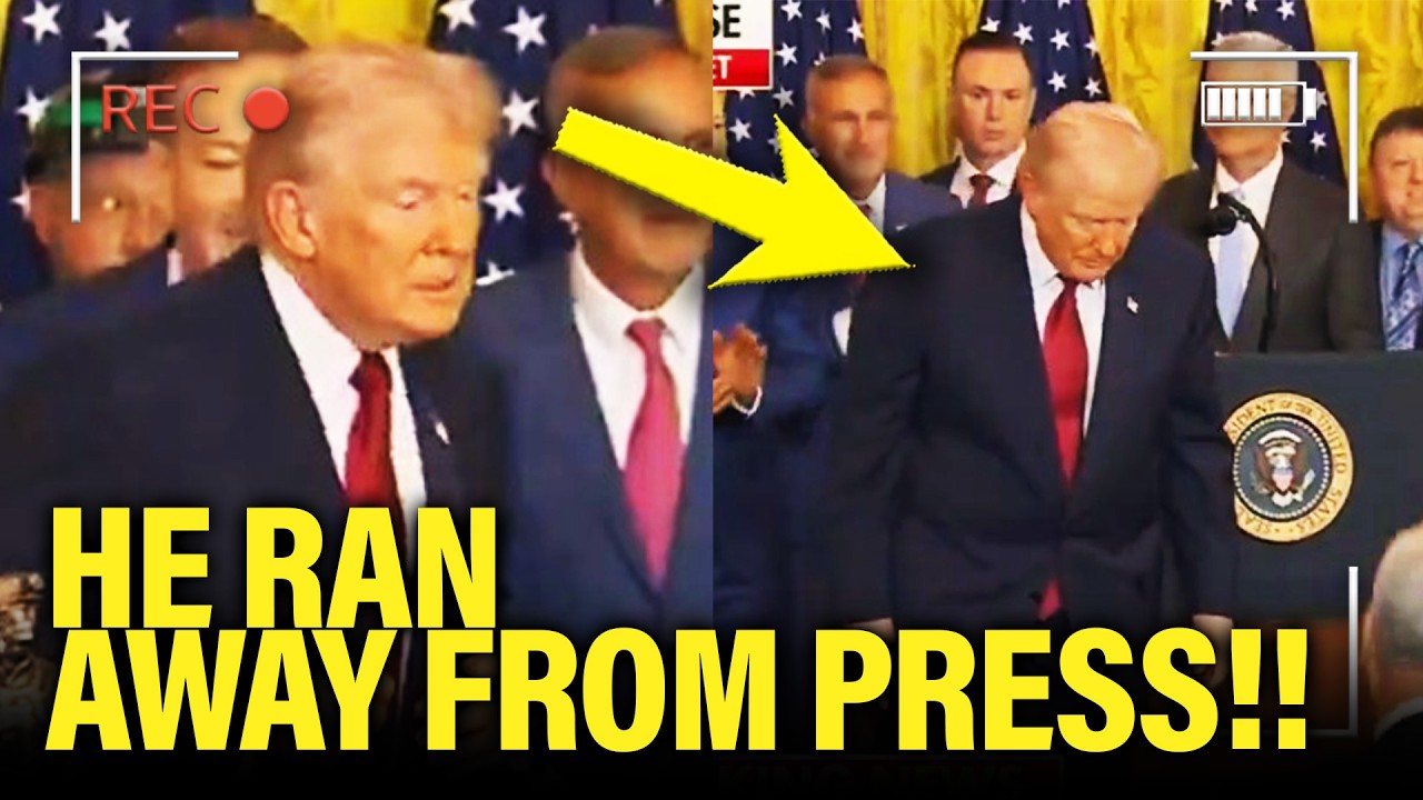 Trump RUNS OFF STAGE as EVENT GOES SIDEWAYS!