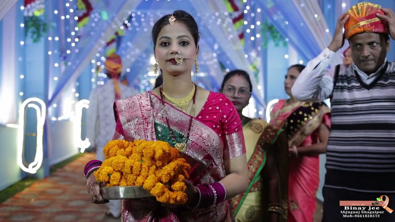 Nancy & Vikash Wedding Hilight Abjuganj By Vinay Studio 4K, Drone Shoot.