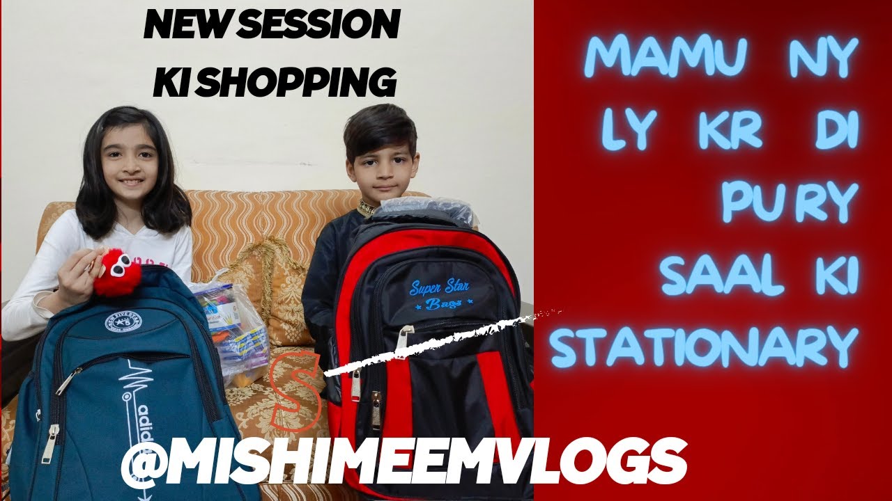 Back-to-School Stationery Haul with Mishi and Meem || wow #year #stationary #school @mishimeemVlogs
