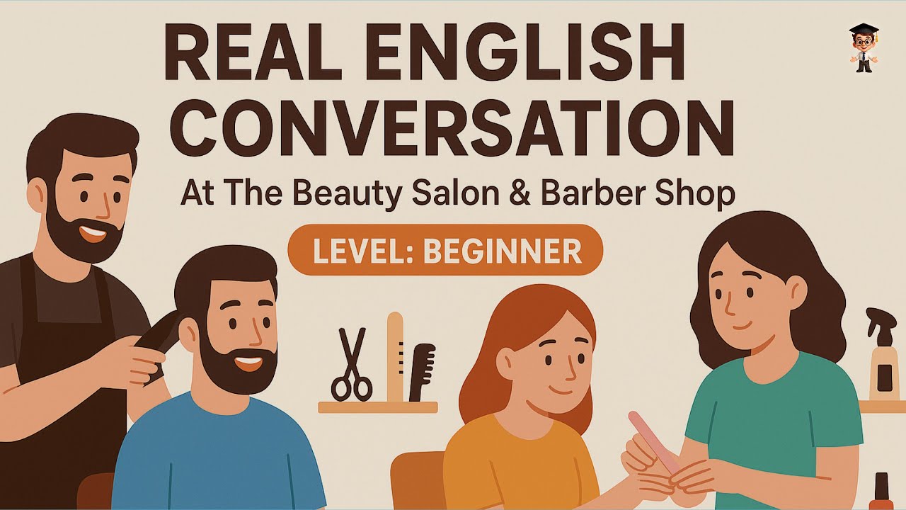 Real English Conversation at the Salon & Barber Shop | Everyday Vocabulary for Beginners
