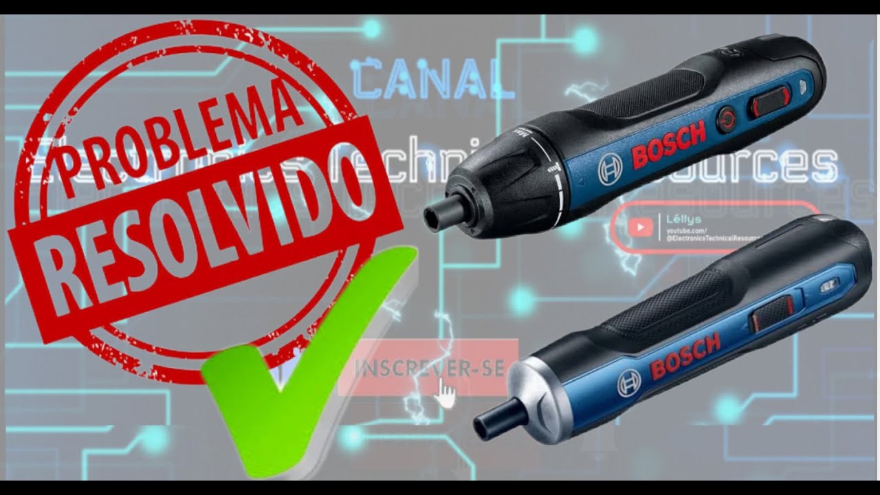 Parafusadeira Bosch parou de funcionar