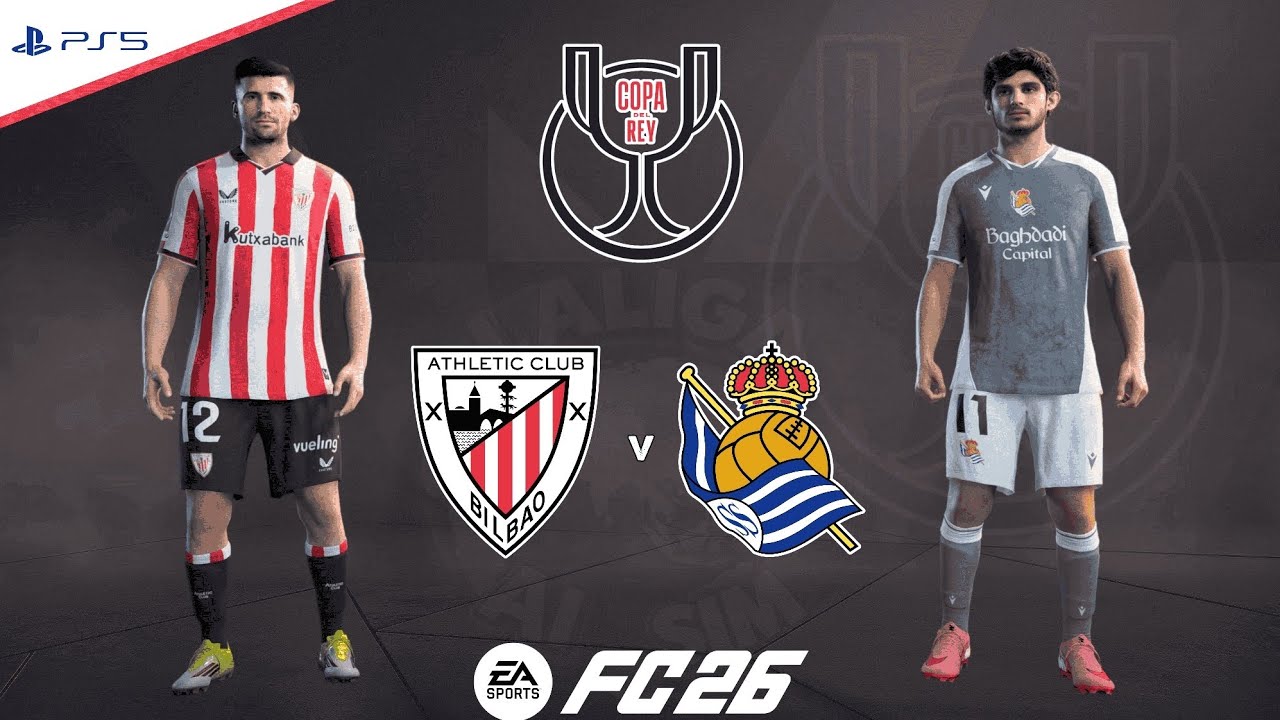 Athletic Bilbao v Sociedad | Copa Del Rey - Semi Finals | Full Match Simulation | FC 26 PS5™[4K]