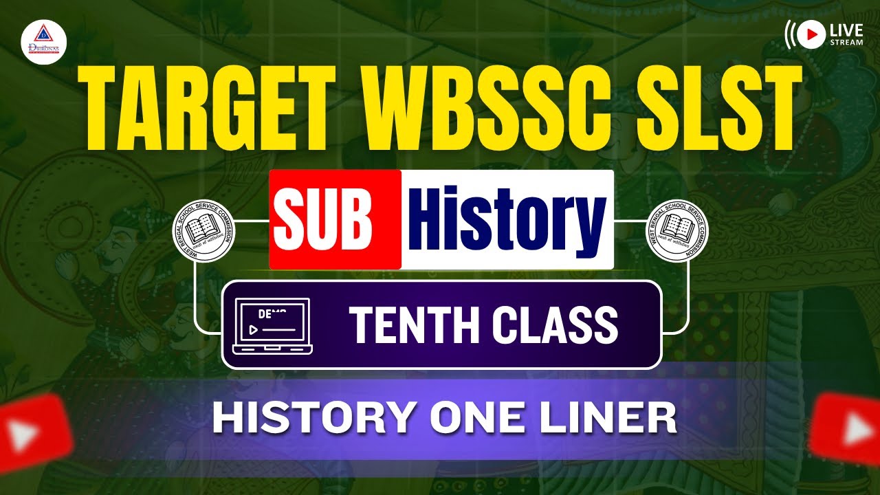 IMPORTANT MCQ || WBSSC SLST HISTORY Special || The Dhronas #wbssc #wbsscslst