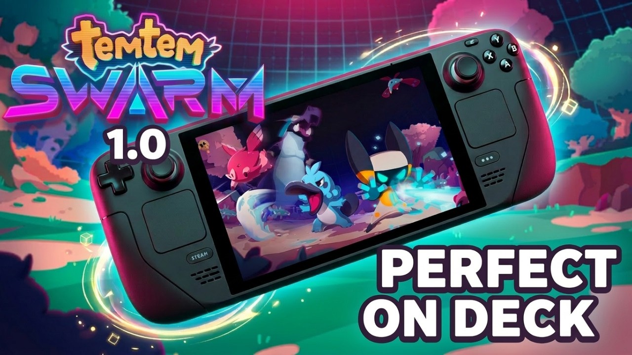 Temtem: Swarm 1.0 идеально подходит для Steam Deck