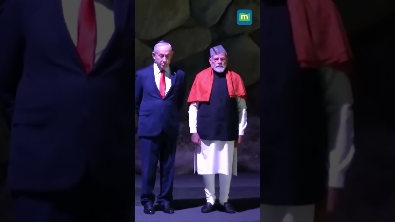 #СМОТРИТЕ | Премьер-министр Моди посетил Яд Вашем и отдал дань памяти жертвам Холокоста в Иерусалиме