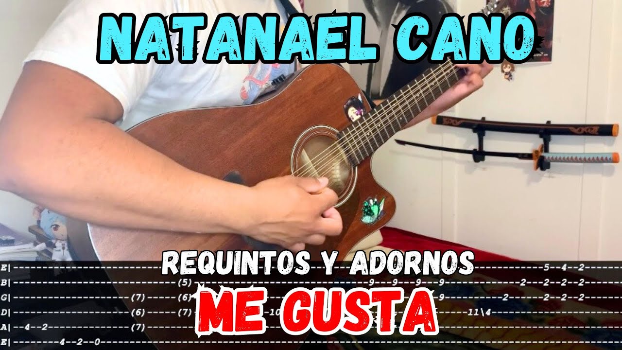 [TABS] Me Gusta / Natanael Cano - Tutorial - REQUINTOS - ADORNOS - Guitarra