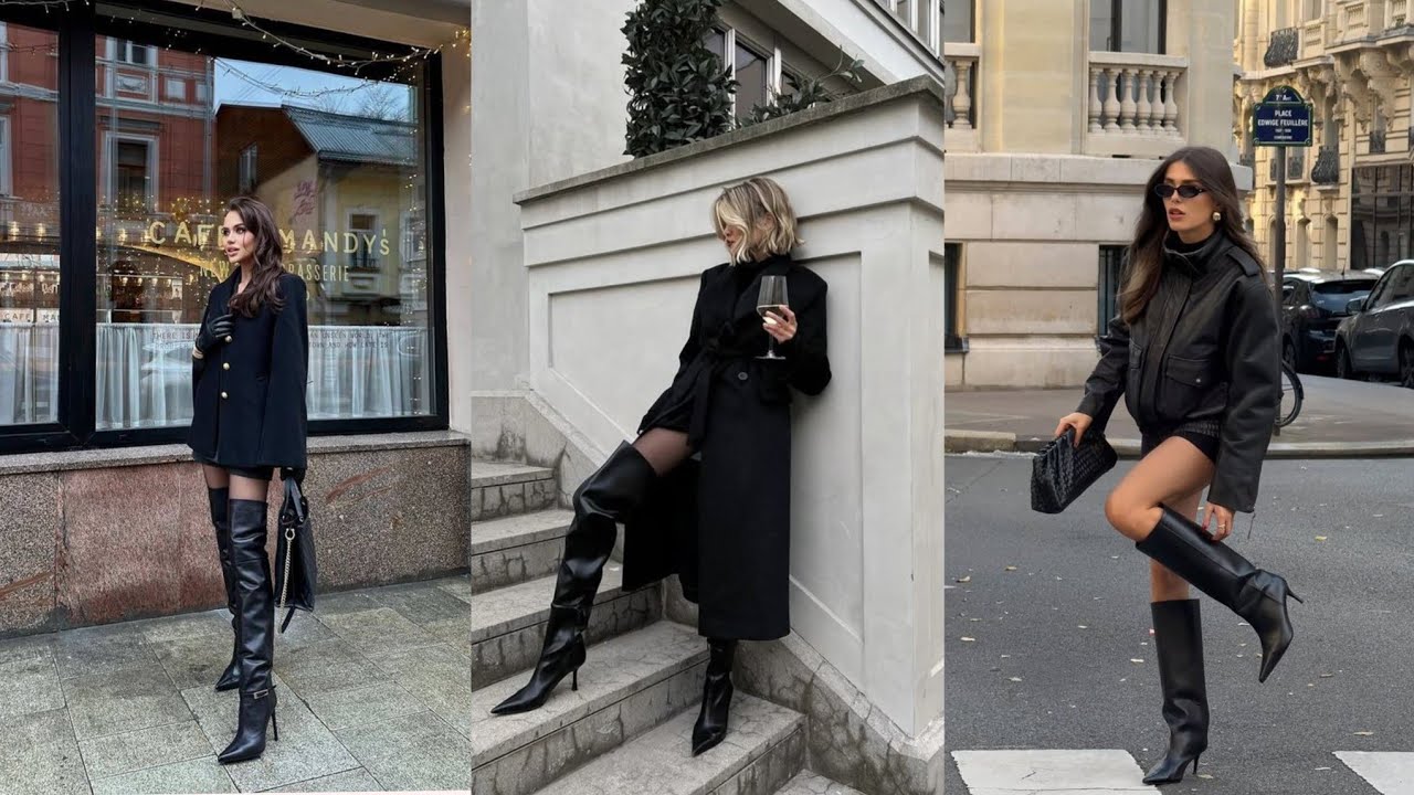 “Every Step Makes a Statement | Leather Long High-Heel Boots”