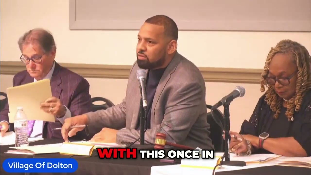 Mayor Jason House Addresses Dolton Residents on Historic Property Proposal Ahead of Board Vote