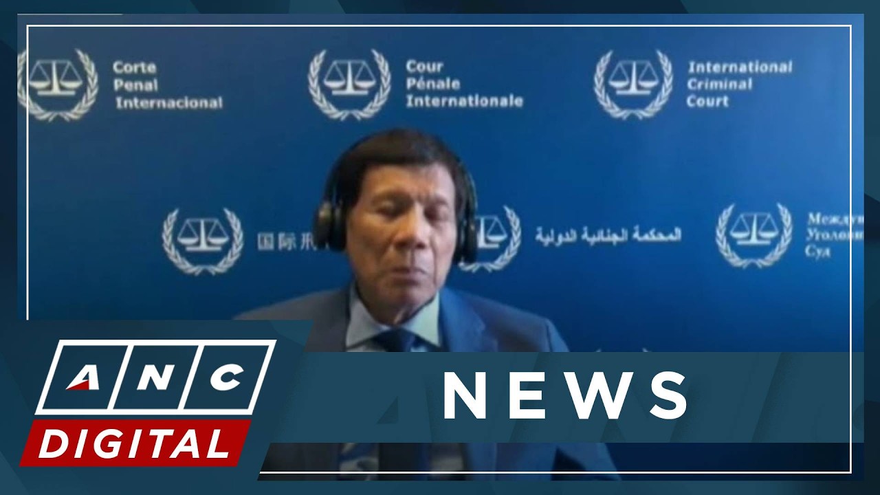 Duterte waives appearance in ICC confirmation hearing, insists lack of jurisdiction | ANC