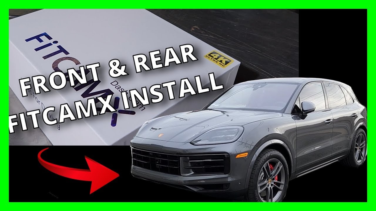 Installing F.& R.  FitcamX dashcam in a 2024 Porsche Cayenne
