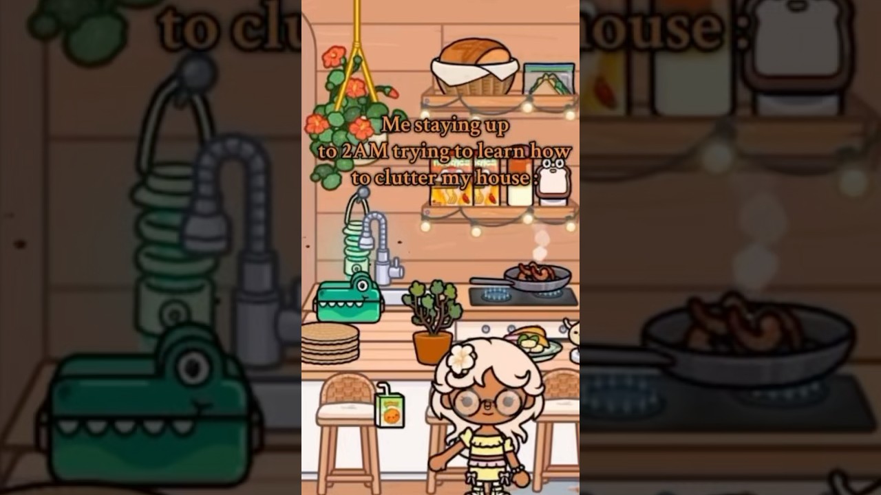 Staying up late to clutter my house  #tocaboca #tocalifeworld ##house #toca #clips #shorts ￼