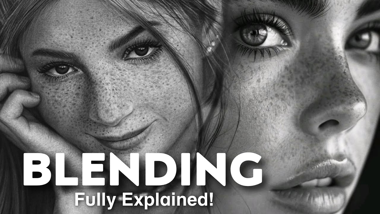 BLEND pencil drawings like a PRO! in 5 minutes 🤯 | Akasketcher