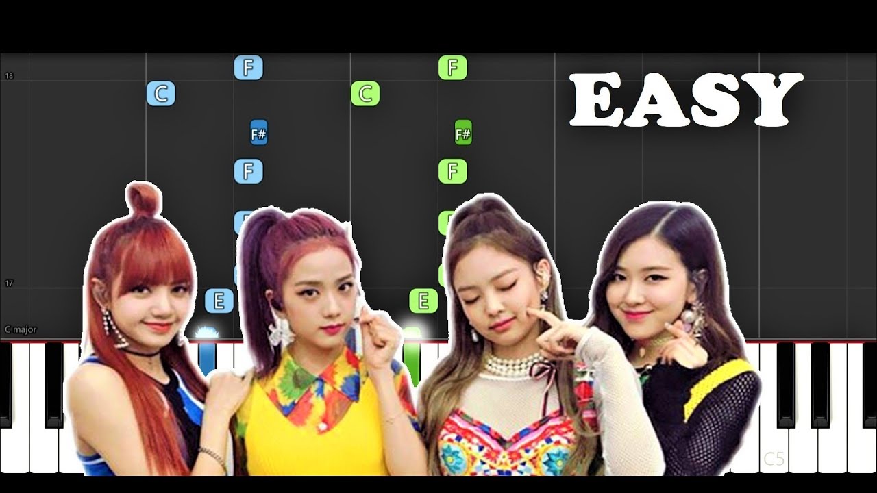 BLACKPINK - '붐바야'(BOOMBAYAH) (EASY Piano Tutorial)