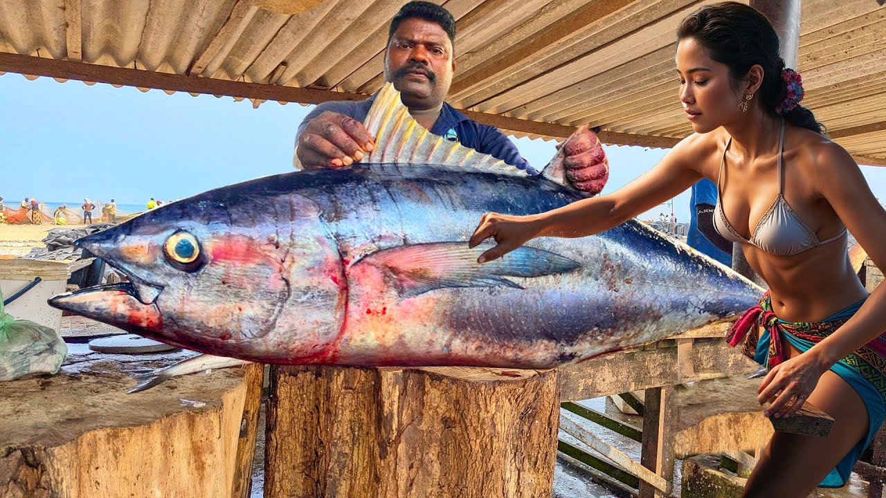 Incredible Fastest Fish Cutting Show Ultimate Skills