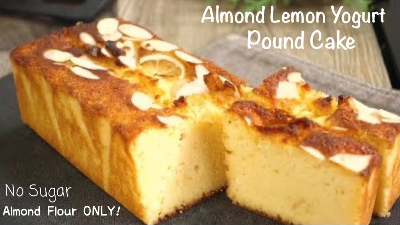 100% Extremely Low Carb ! Almond Lemon Yogurt Pound Cake || 0 fat 0 Sugar Lemon Almond Yogurt cake